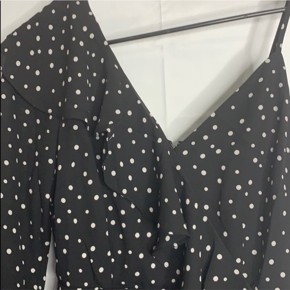Jack by BB Dakota polka dot one shoulder dress - Picture 7 of 9
